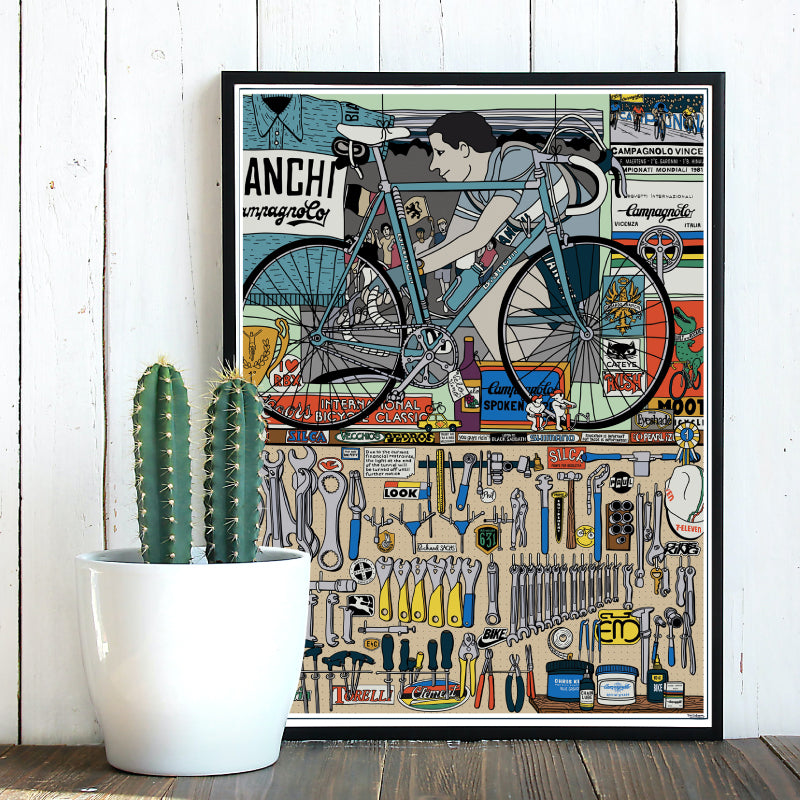 Service de Velo - Framed poster