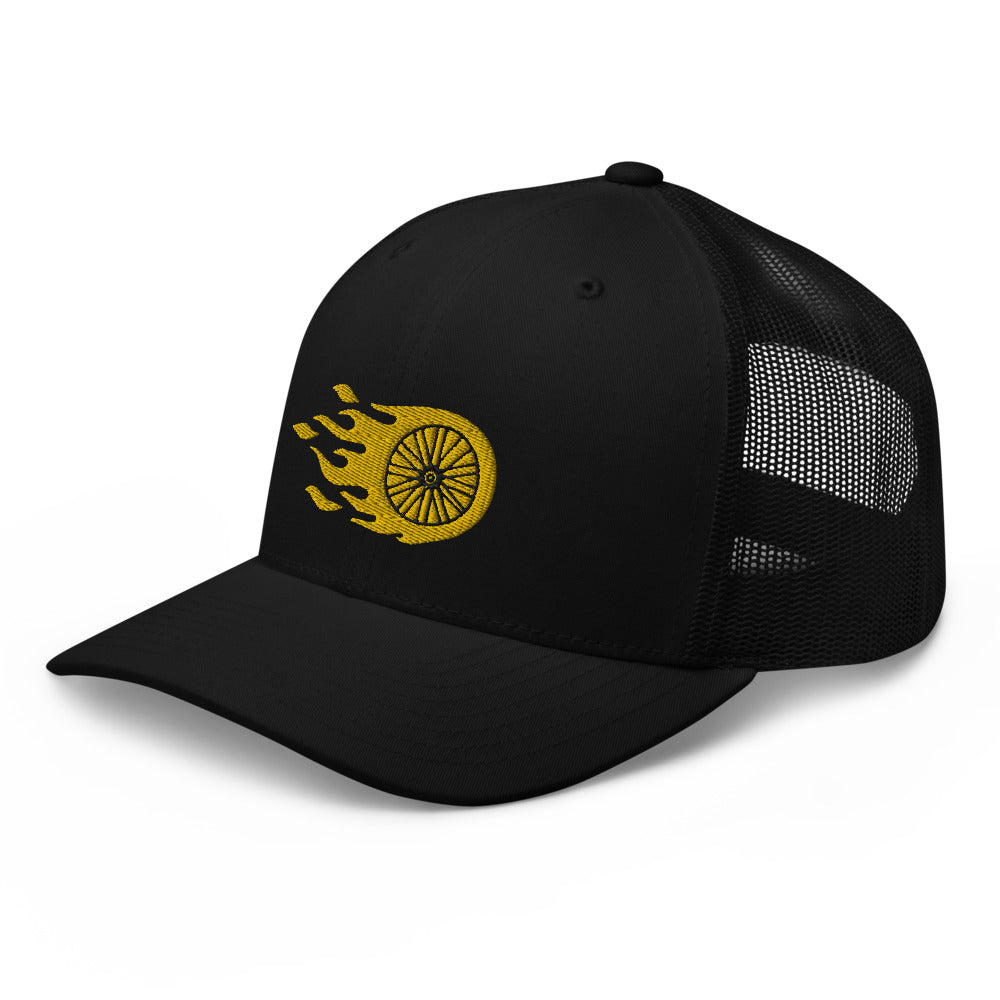 Flaming Wheel Cap