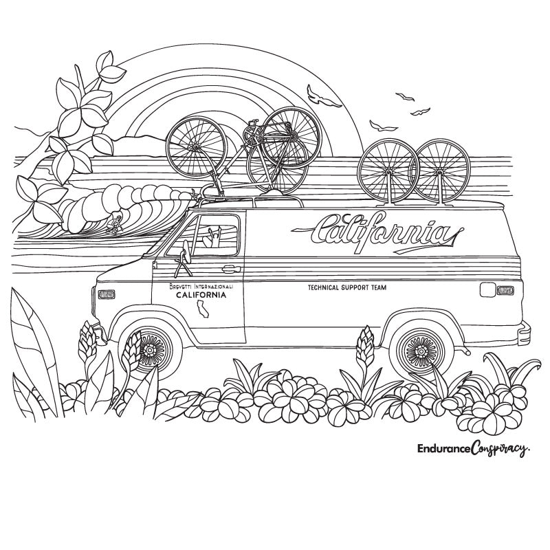 V Van Coloring Page