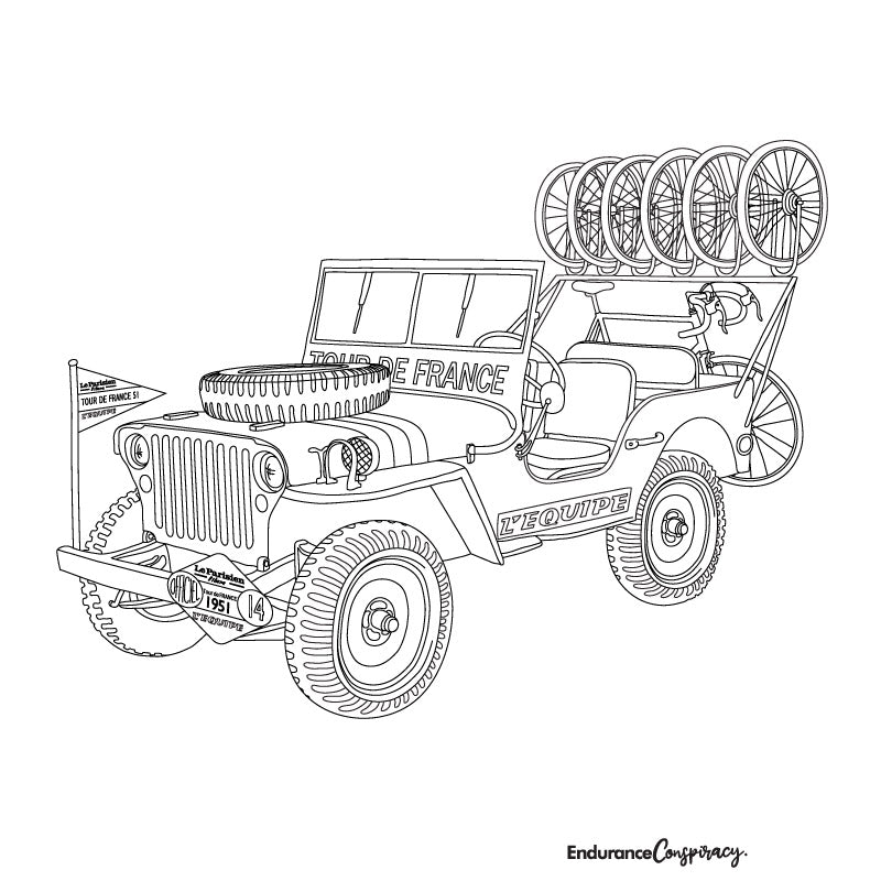 TdF Jeep Coloring Project - EC17